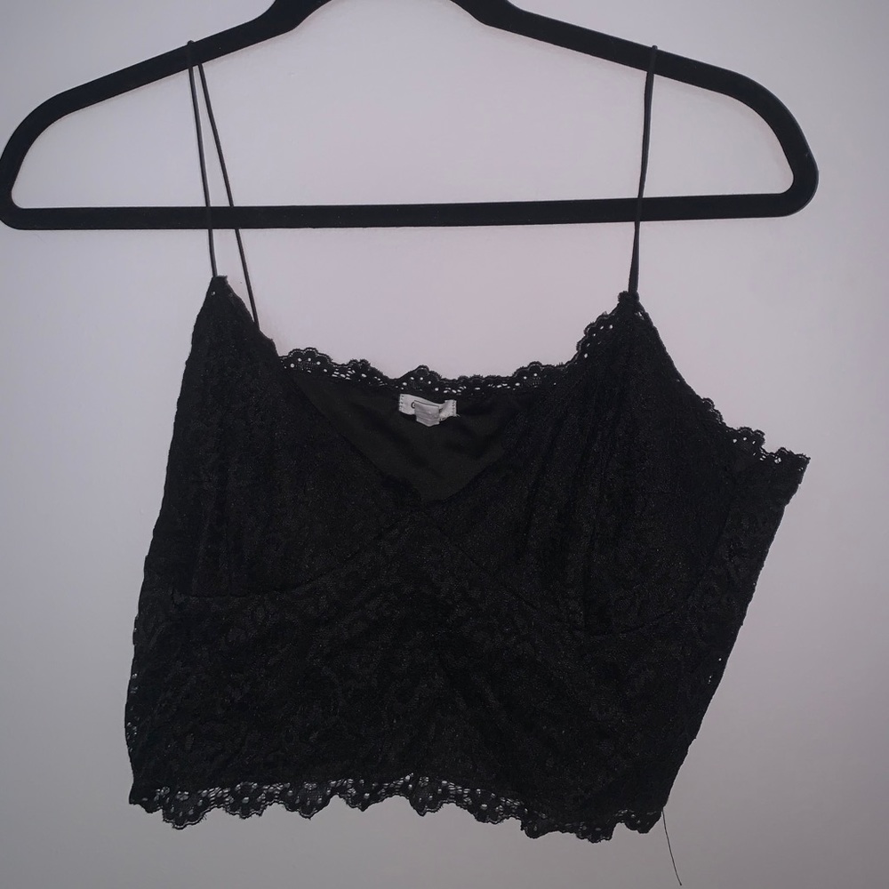 Garage Lace Black Tank